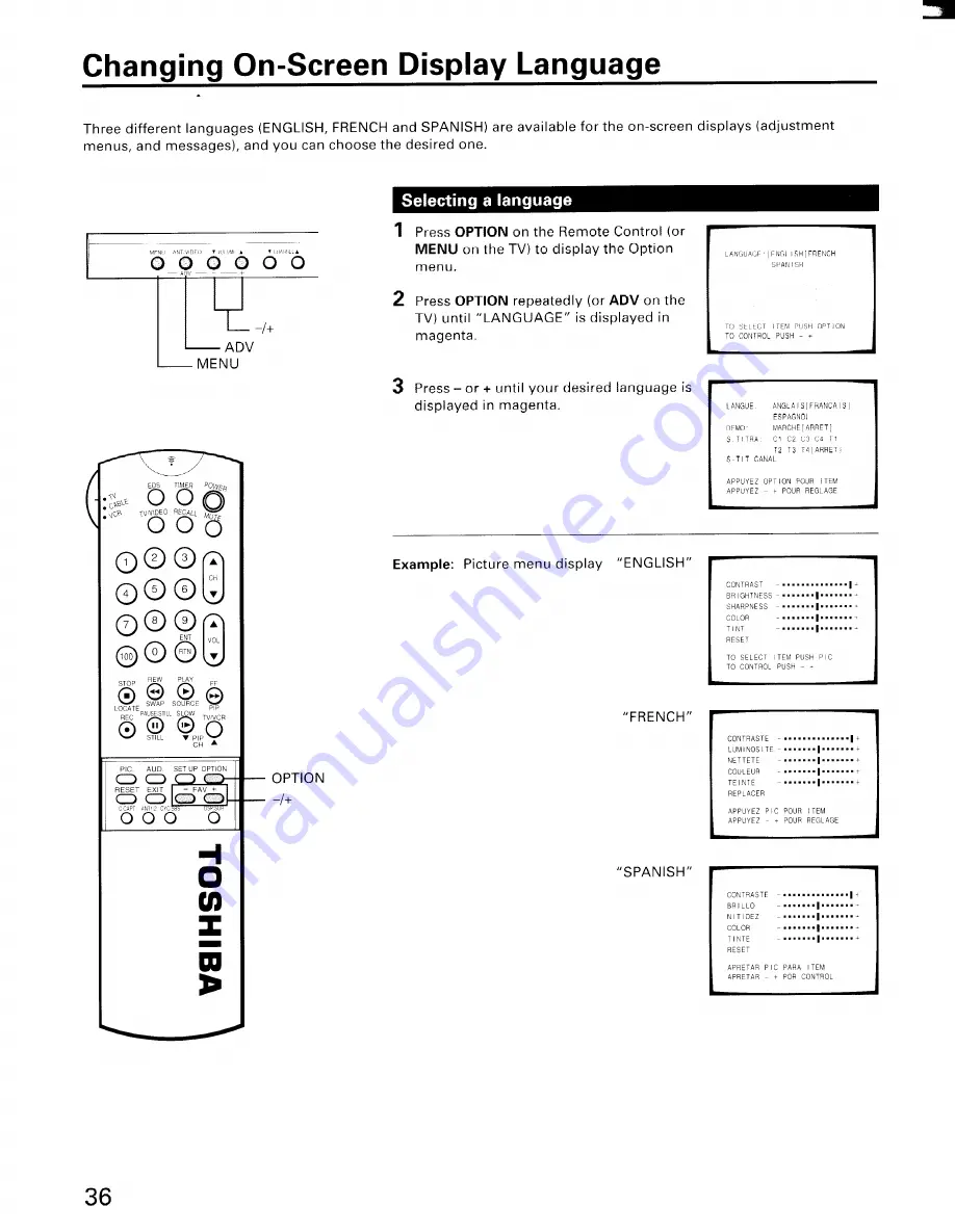 Toshiba CX35F60 Скачать руководство пользователя страница 36