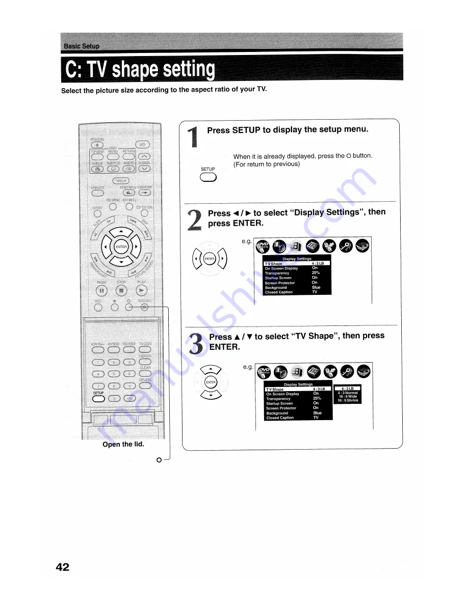 Toshiba D-R1SU Скачать руководство пользователя страница 42