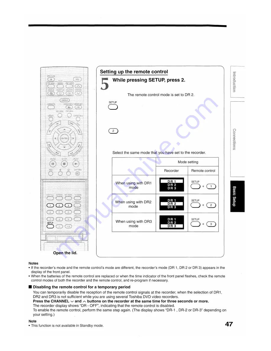 Toshiba D-R1SU Owner'S Manual Download Page 47