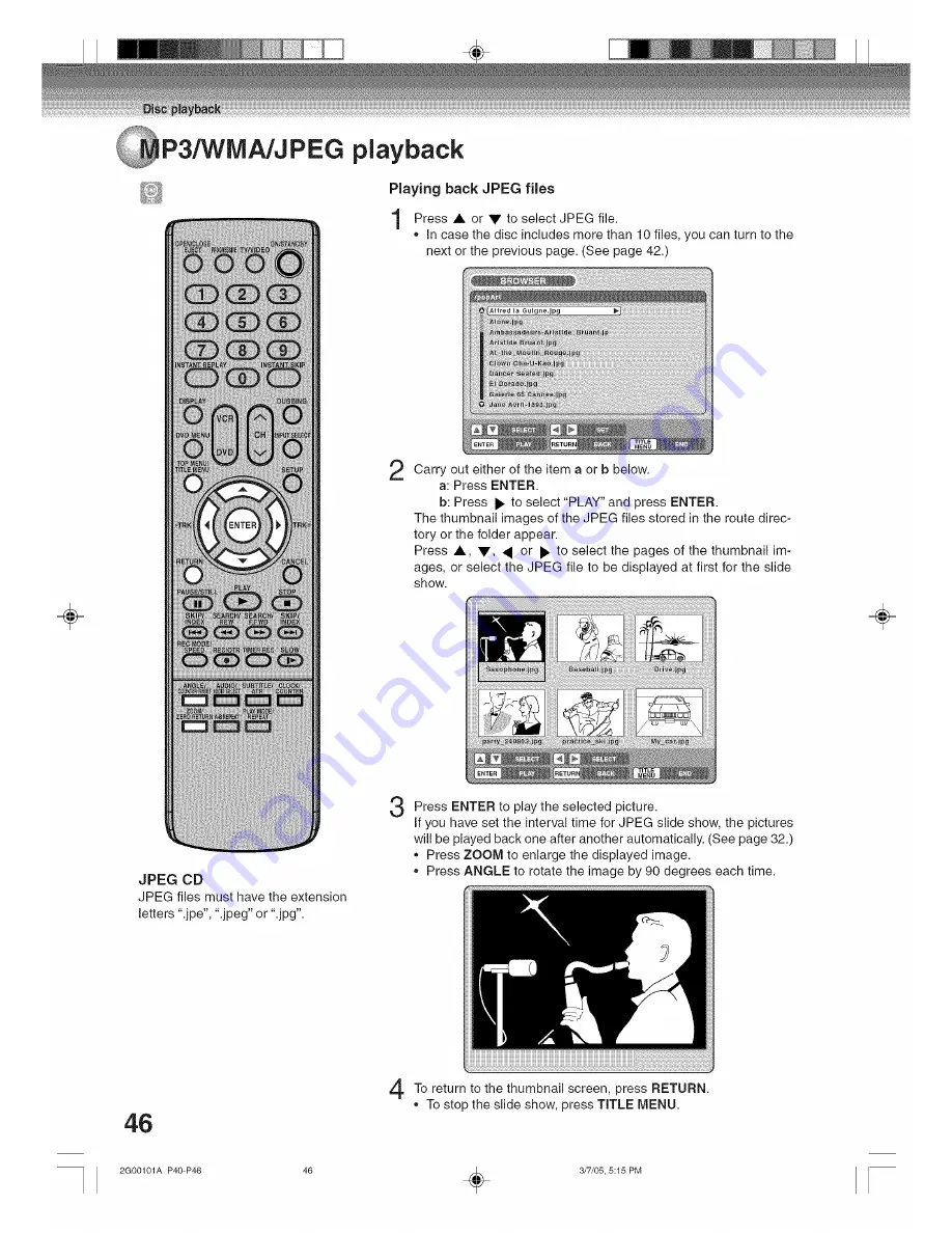 Toshiba D-VRW1SU Скачать руководство пользователя страница 46