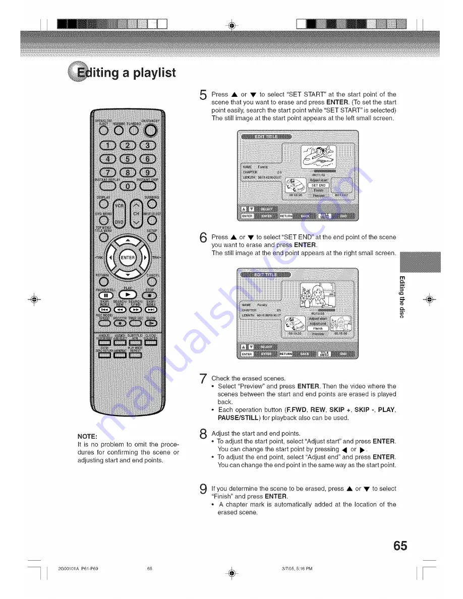 Toshiba D-VRW1SU Скачать руководство пользователя страница 65