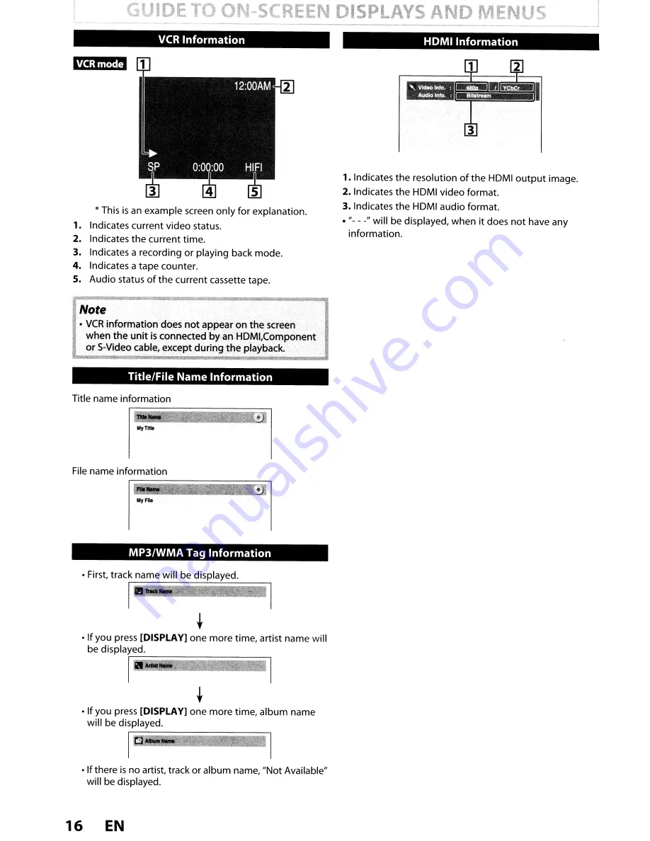 Toshiba DVR620KU Скачать руководство пользователя страница 16