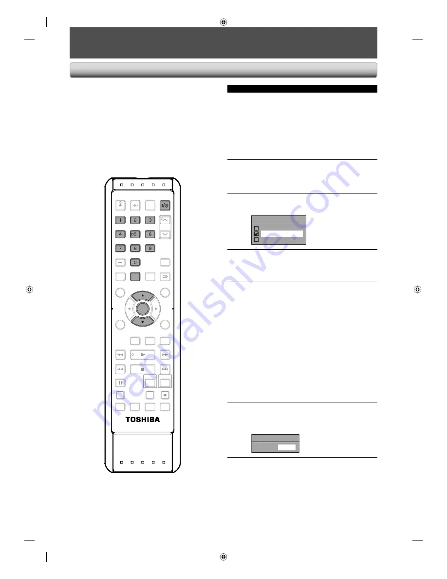 Toshiba DVR670 - DVDr/ VCR Combo Owner'S Manual Download Page 30