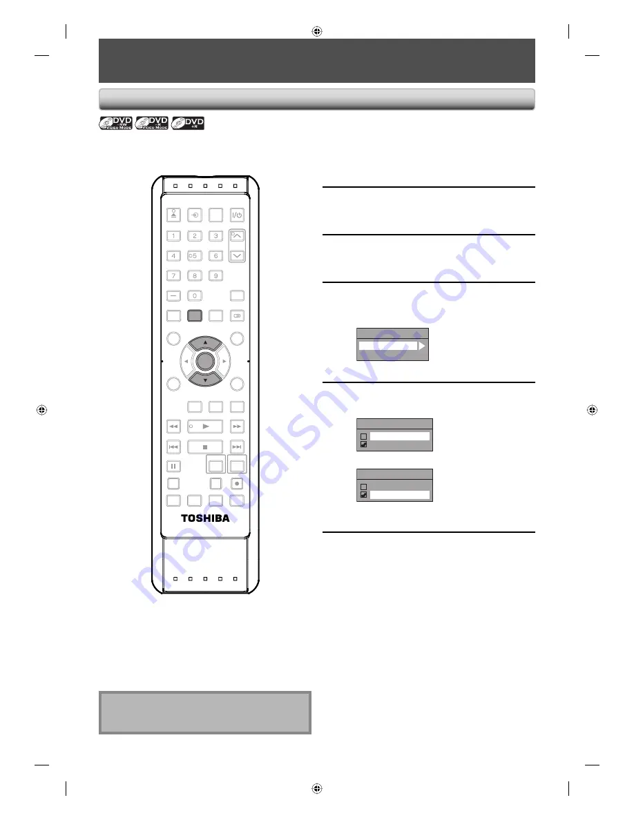 Toshiba DVR670 - DVDr/ VCR Combo Скачать руководство пользователя страница 42