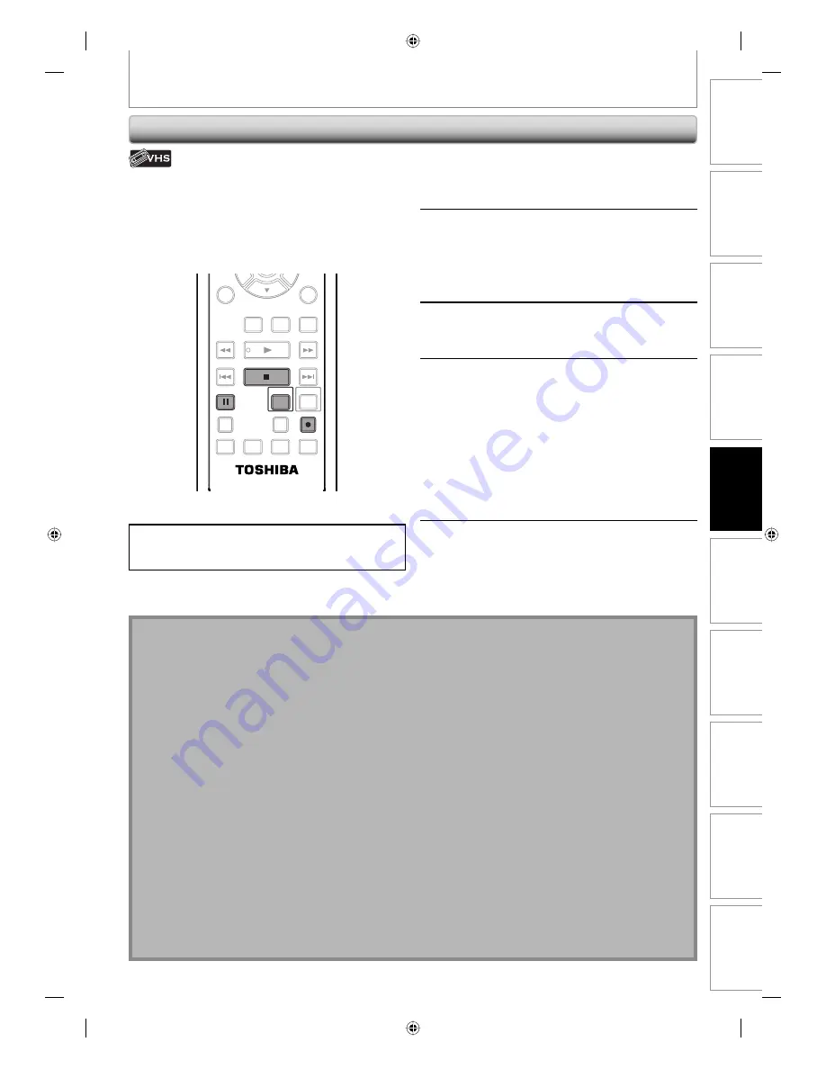 Toshiba DVR670 - DVDr/ VCR Combo Скачать руководство пользователя страница 59