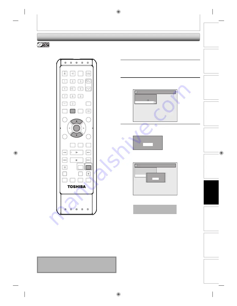 Toshiba DVR670 - DVDr/ VCR Combo Скачать руководство пользователя страница 85