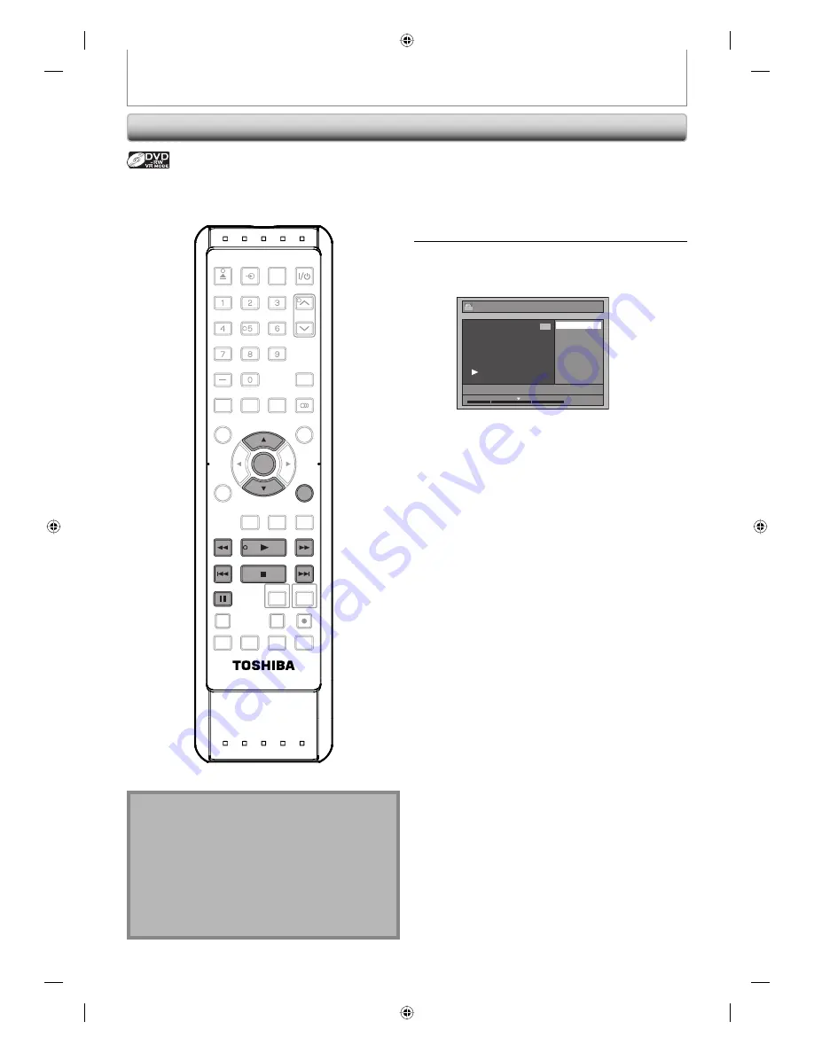 Toshiba DVR670 - DVDr/ VCR Combo Скачать руководство пользователя страница 90