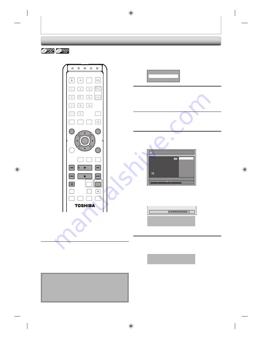 Toshiba DVR670 - DVDr/ VCR Combo Owner'S Manual Download Page 92