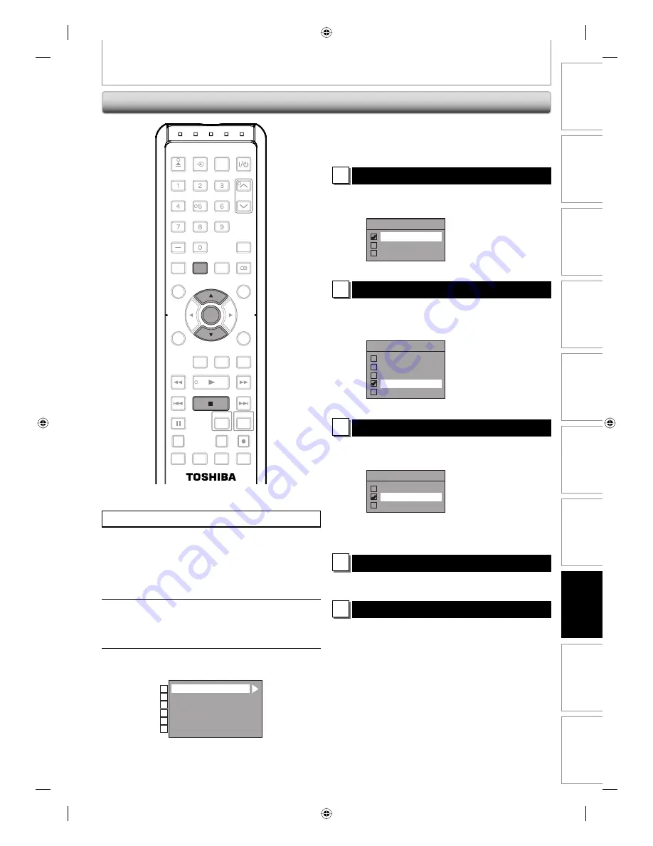 Toshiba DVR670 - DVDr/ VCR Combo Owner'S Manual Download Page 103