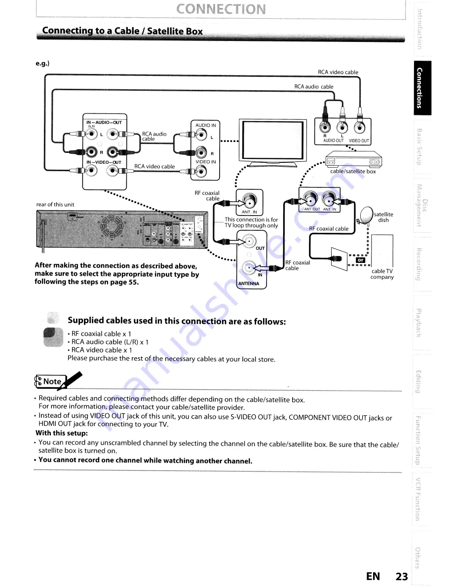 Toshiba DVR670KU Owner'S Manual Download Page 23