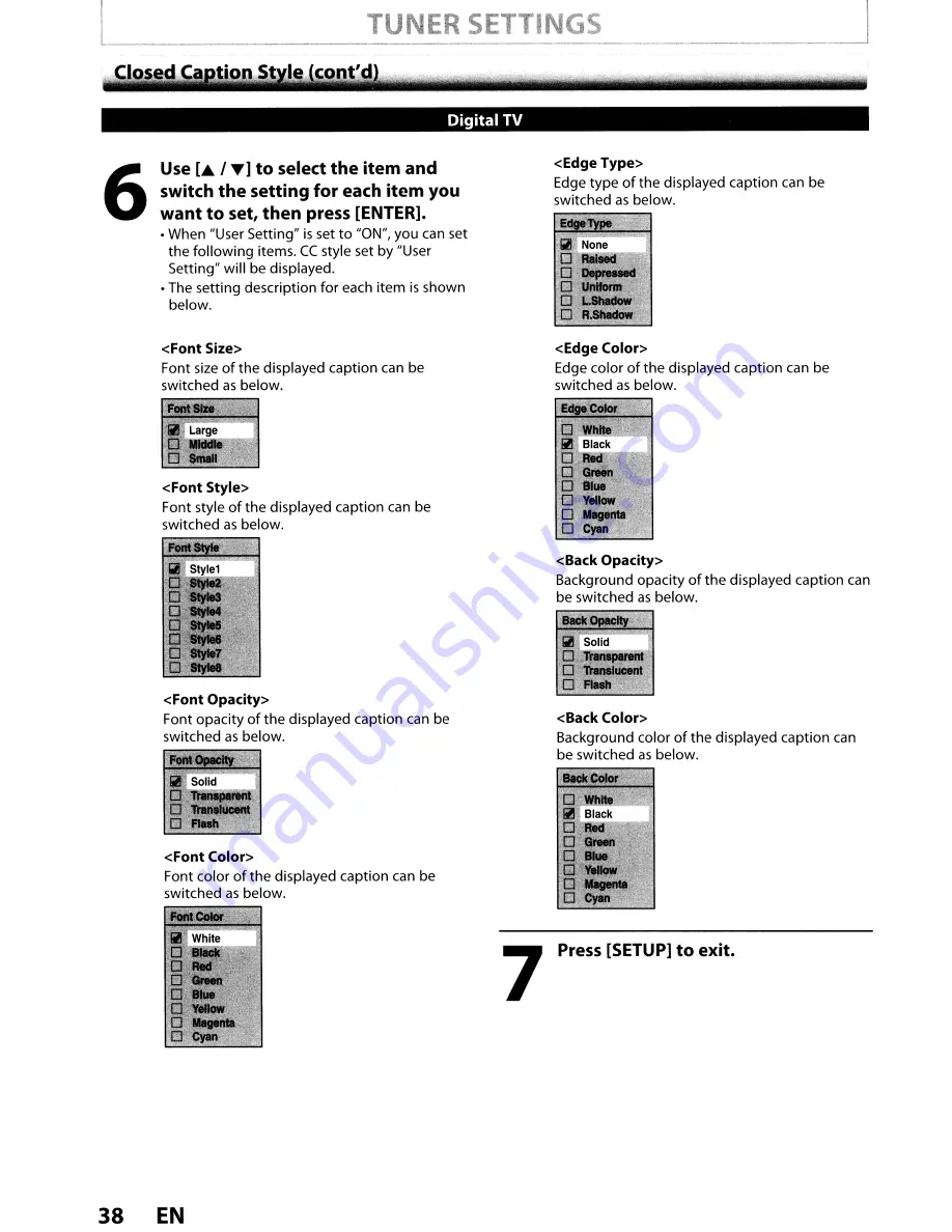 Toshiba DVR670KU Owner'S Manual Download Page 38