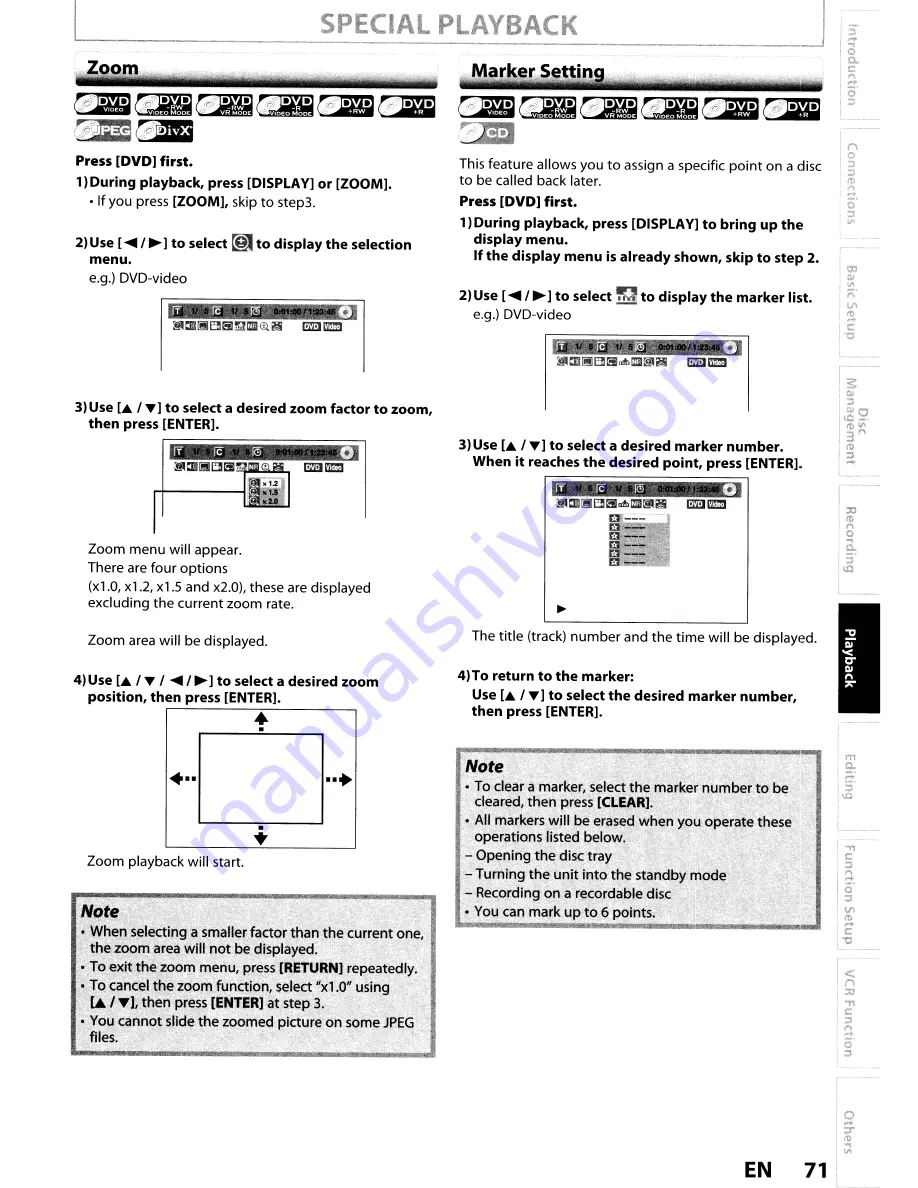 Toshiba DVR670KU Owner'S Manual Download Page 71