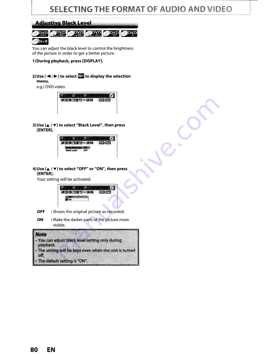 Toshiba DVR670KU Owner'S Manual Download Page 80