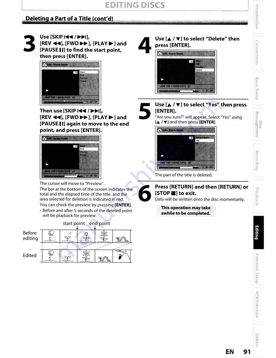 Toshiba DVR670KU Owner'S Manual Download Page 91