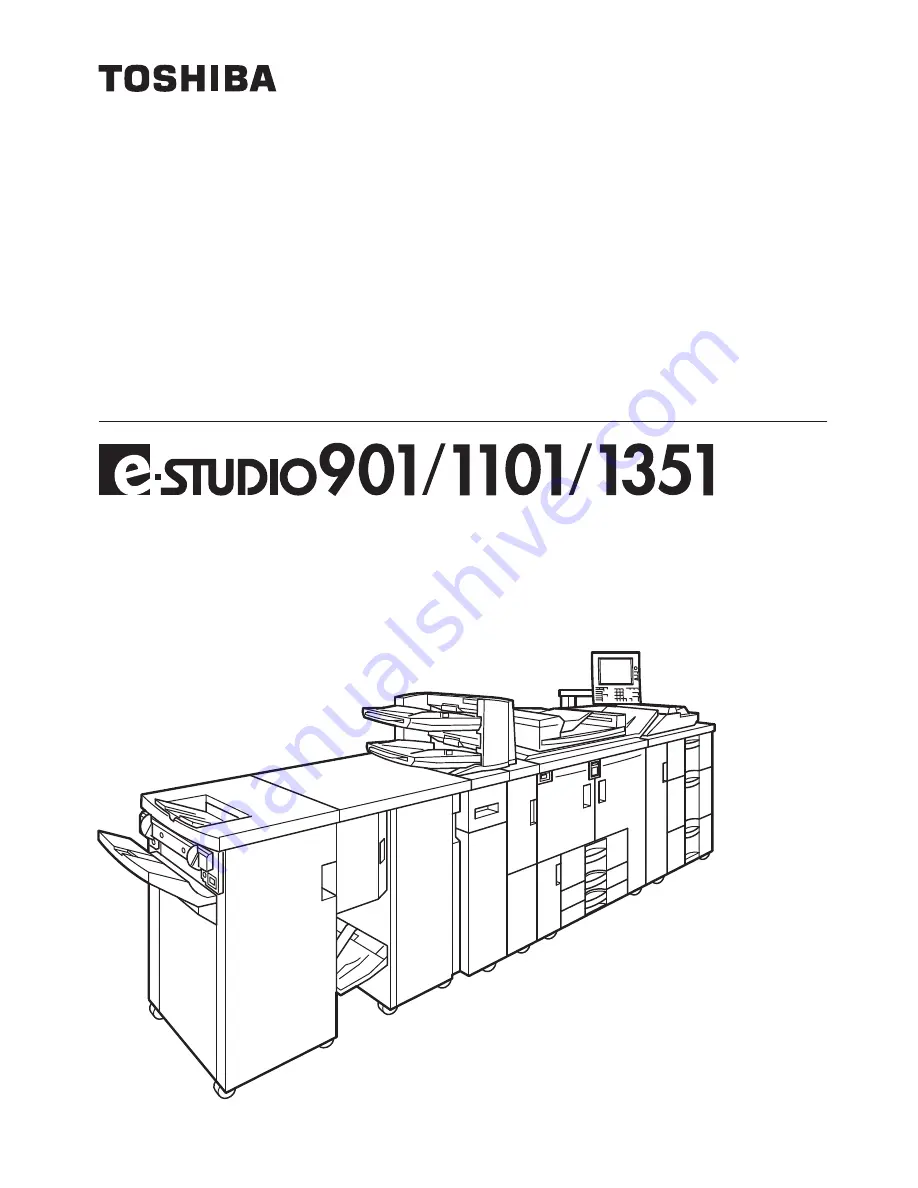 Toshiba e-studio 1101 Скачать руководство пользователя страница 1