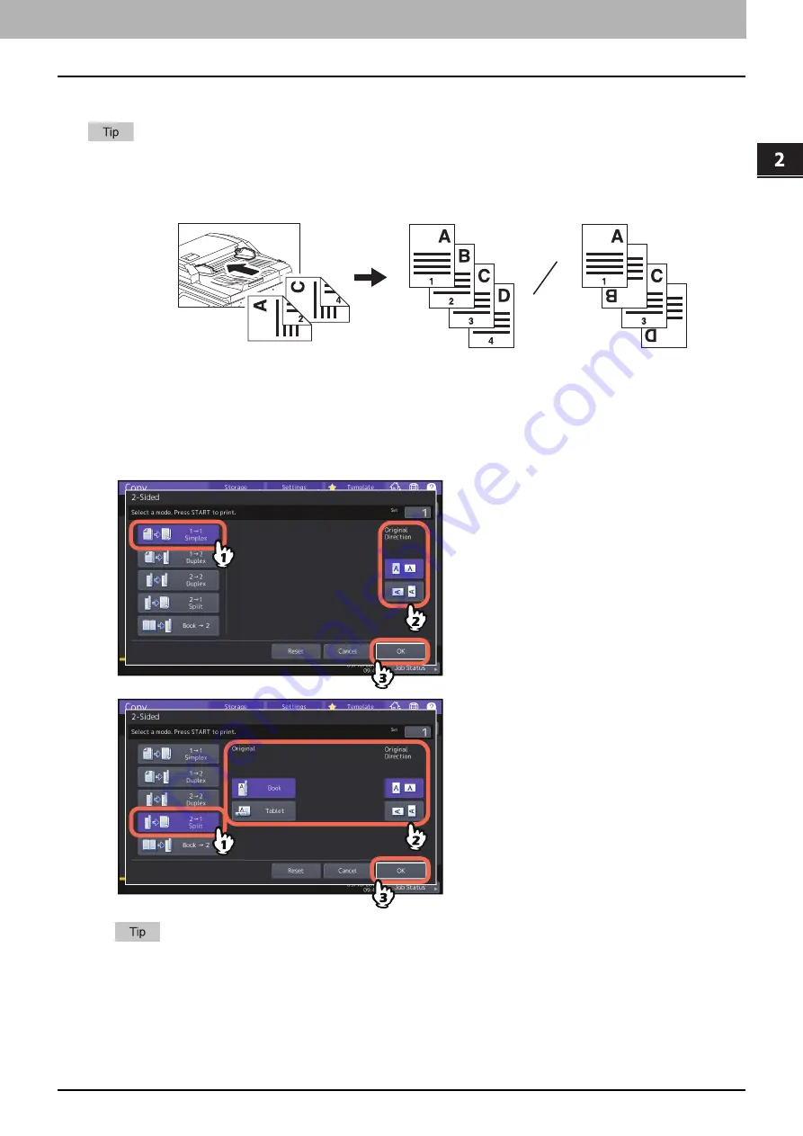 Toshiba e-studio 2000ac Copying Manual Download Page 63