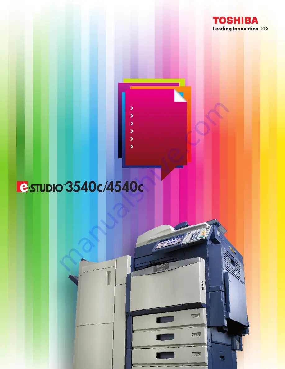 Toshiba e-studio 3540c Brochure & Specs Download Page 1