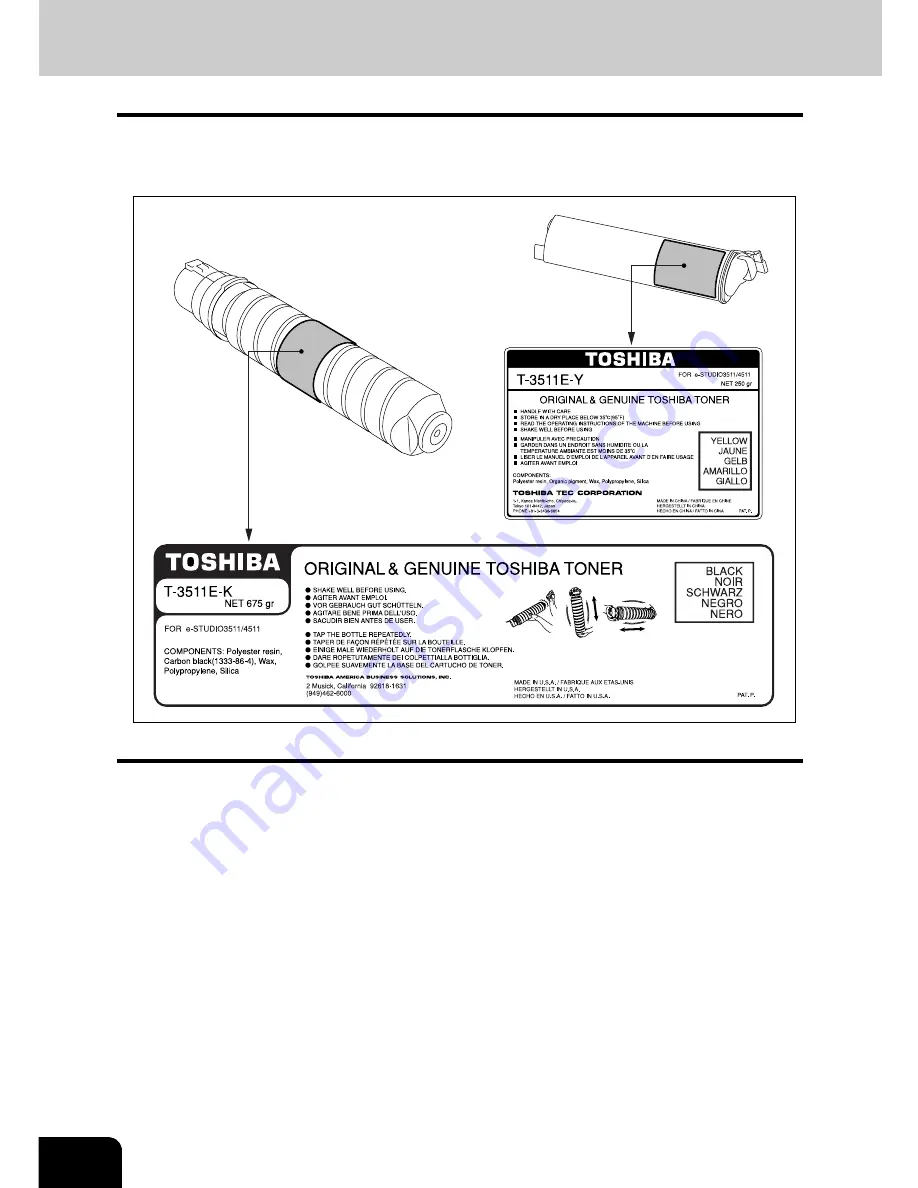 Toshiba e-STUDIO 4511 Operator'S Manual Download Page 8