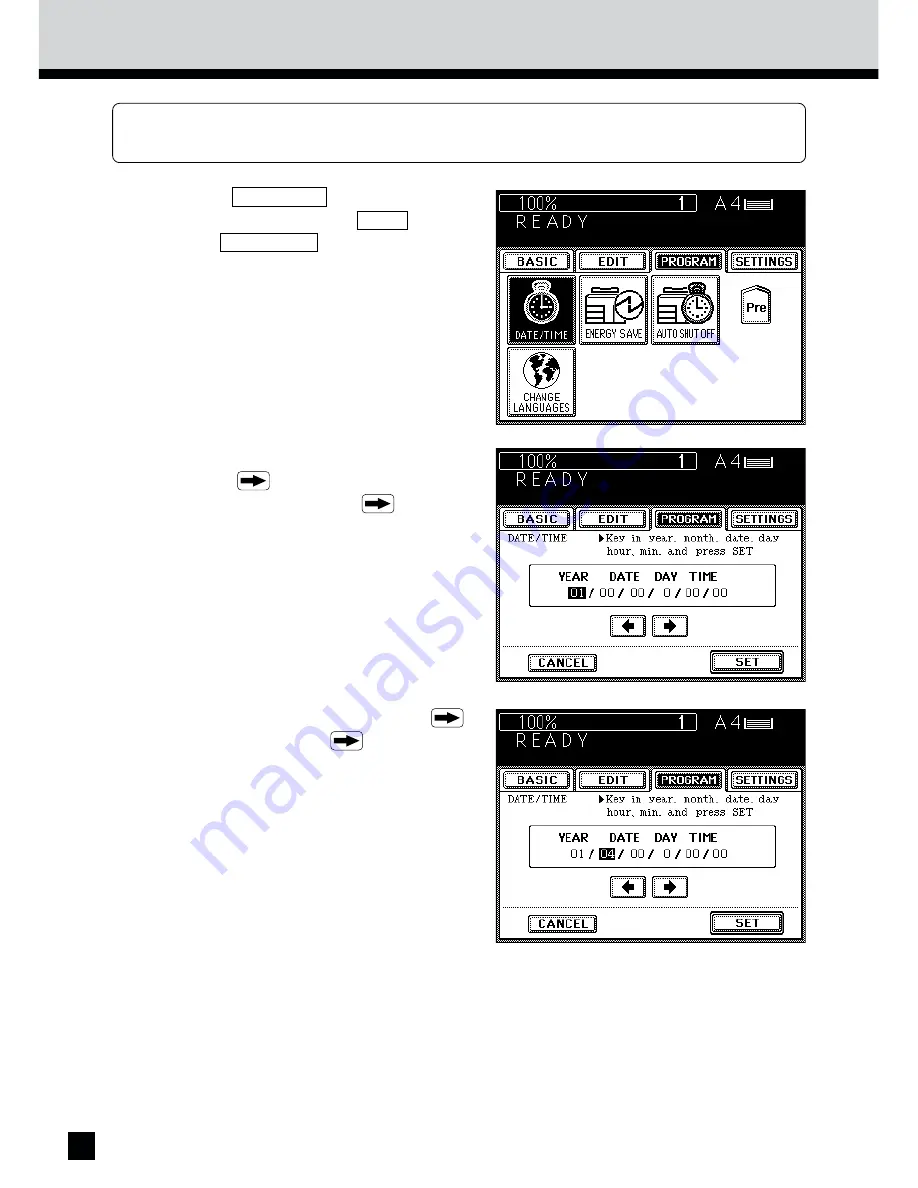 Toshiba e-STUDIO 55 Operator'S Manual For Copying Functions Download Page 105