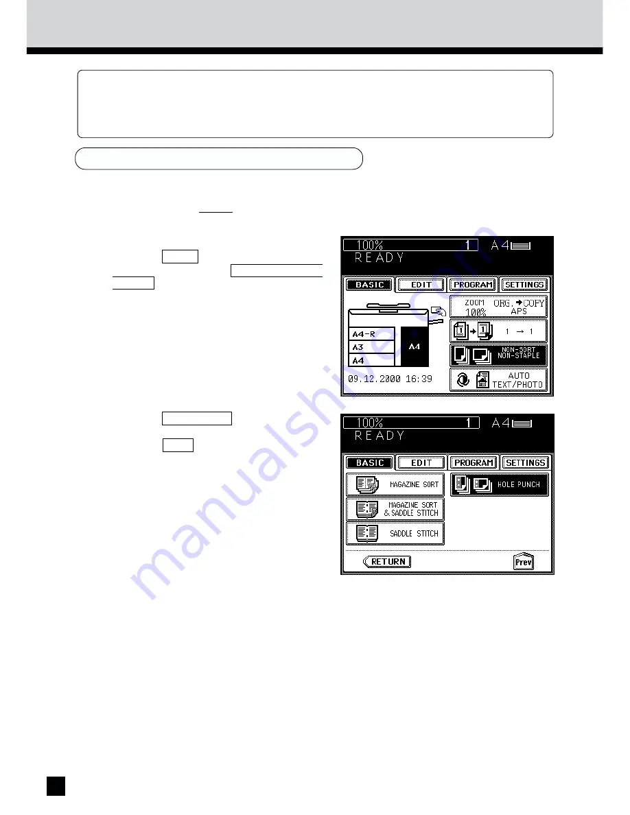 Toshiba e-STUDIO 55 Operator'S Manual For Copying Functions Download Page 125