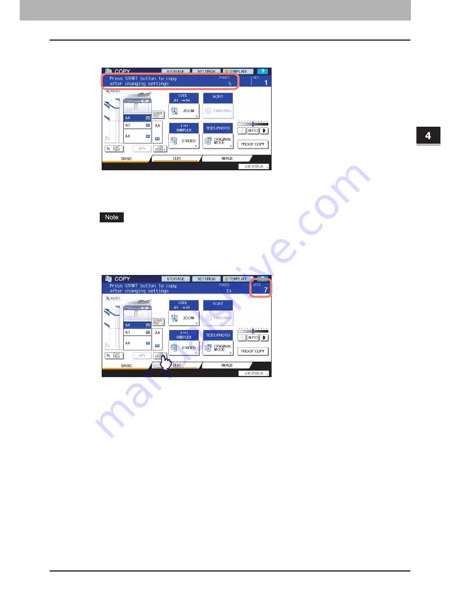 Toshiba E-STUDIO 555 Copying Manual Download Page 117