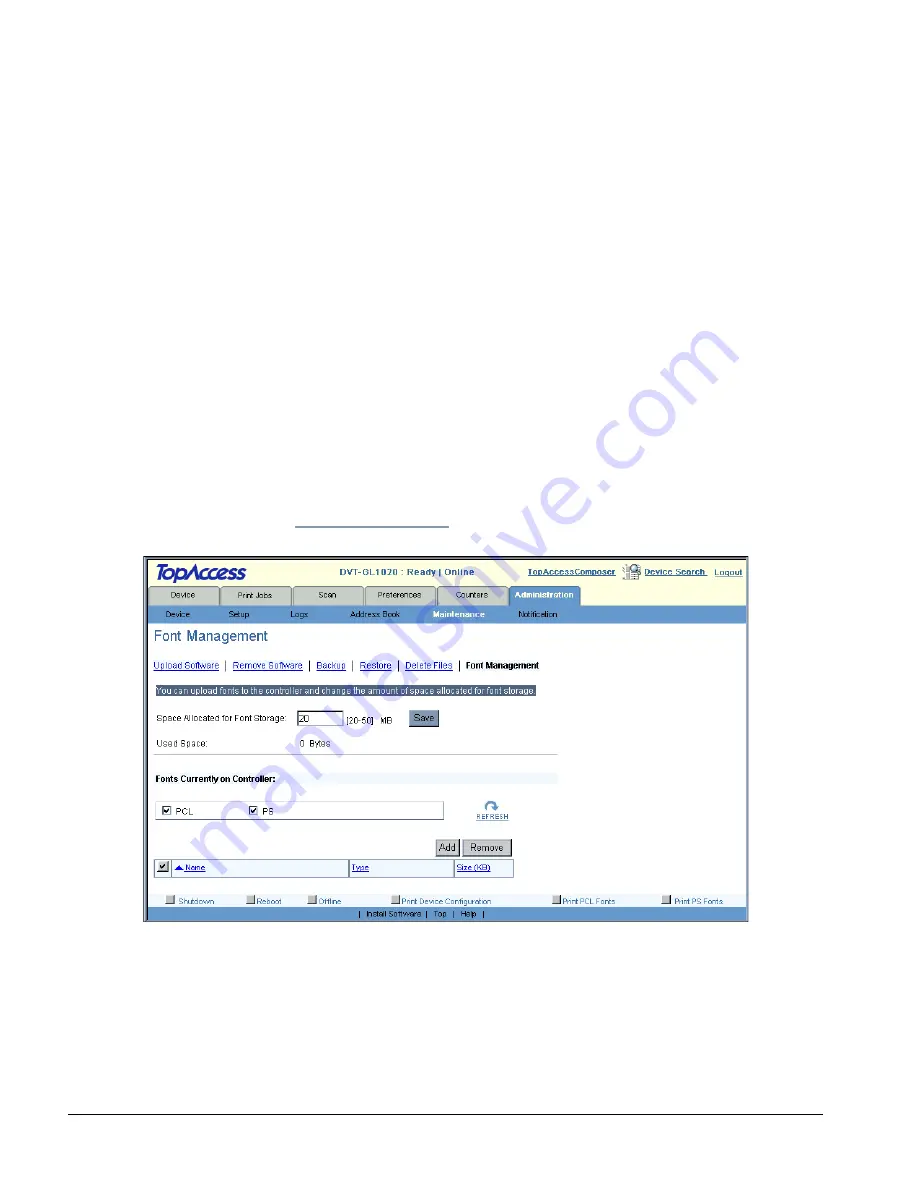 Toshiba e-STUDIO GL-1010 Administrator'S Manual Download Page 302