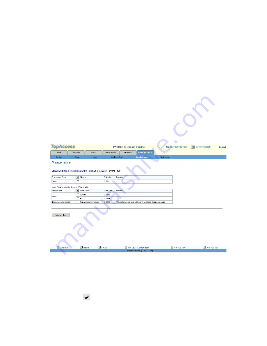 Toshiba e-STUDIO GL-1020 Administrator'S Manual Download Page 221