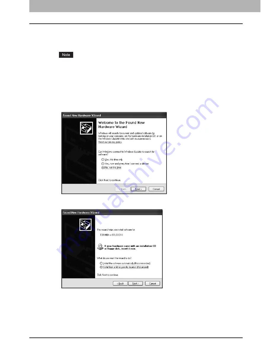 Toshiba E-STUDIO2006 Software Installation Manual Download Page 22