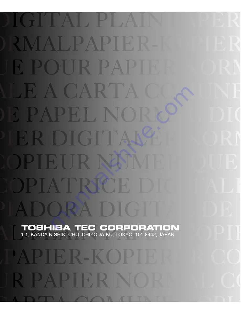 Toshiba e-STUDIO28 Operator'S Manual Download Page 130