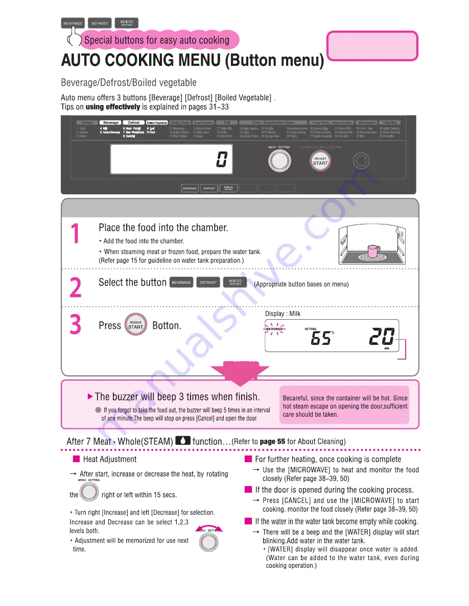 Toshiba ER-GD400C Instruction Manual Download Page 30