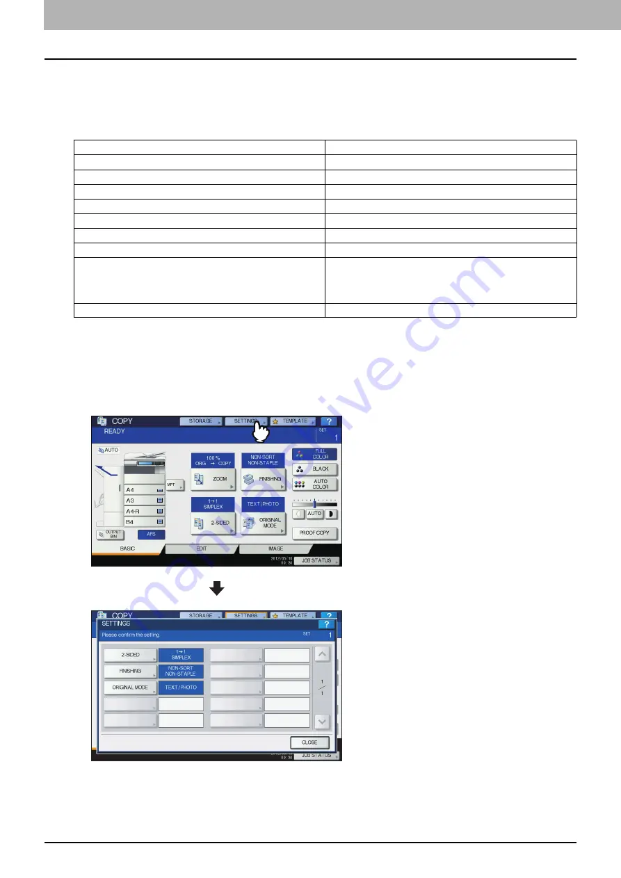 Toshiba ES9455 MFP Copying Manual Download Page 58