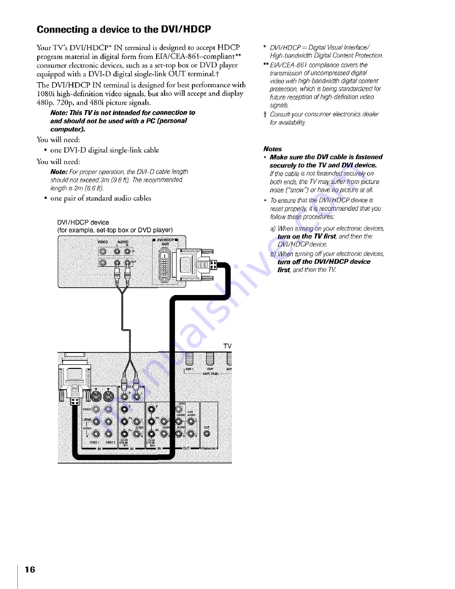 Toshiba Flat Panel Television Owner'S Manual Download Page 16