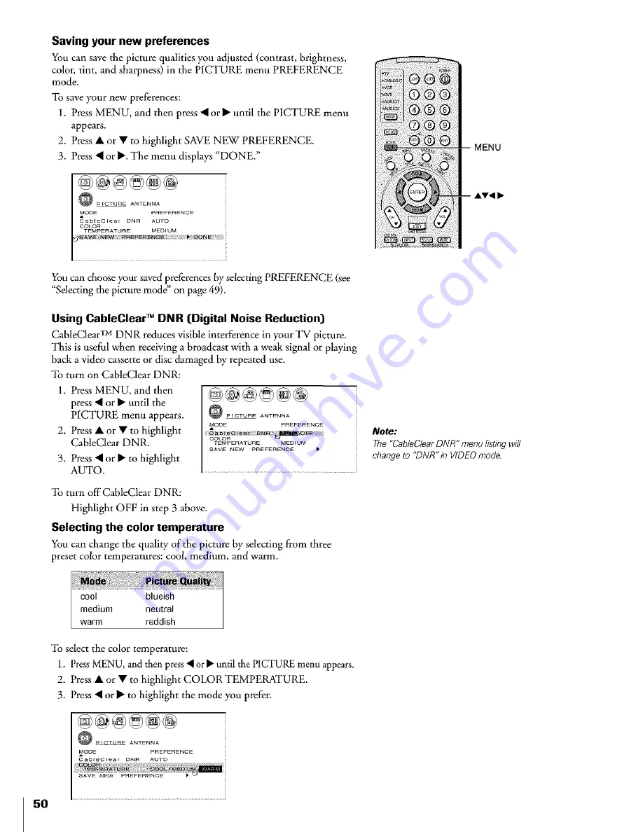 Toshiba Flat Panel Television Owner'S Manual Download Page 50