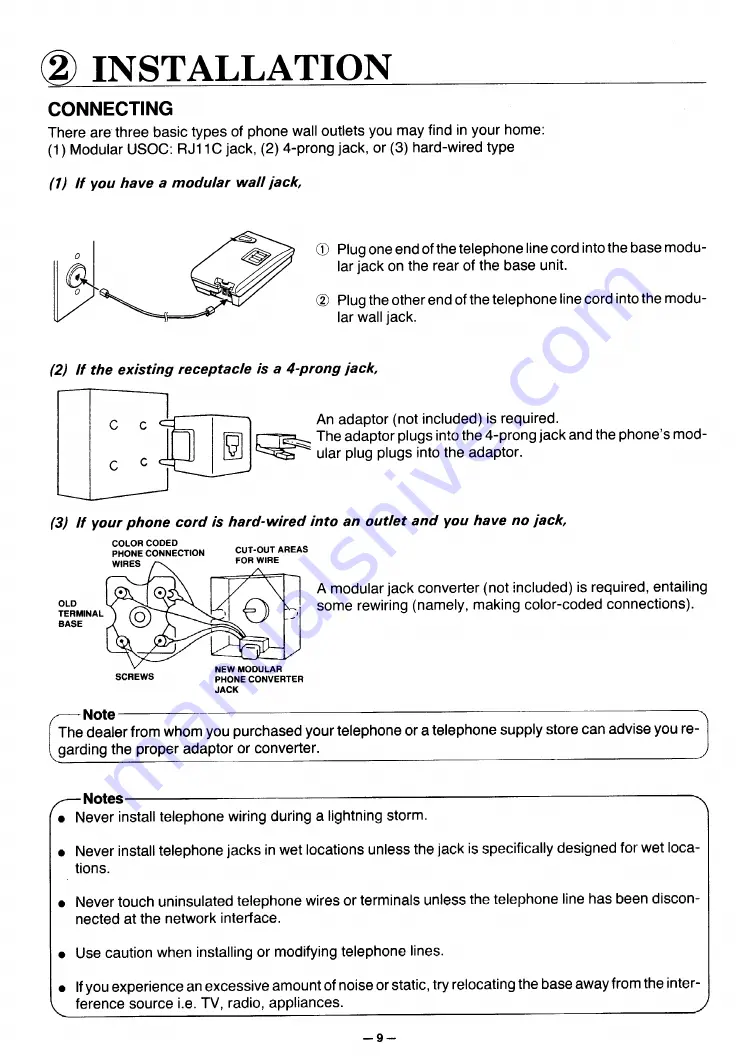 Toshiba FT-6003 Скачать руководство пользователя страница 9