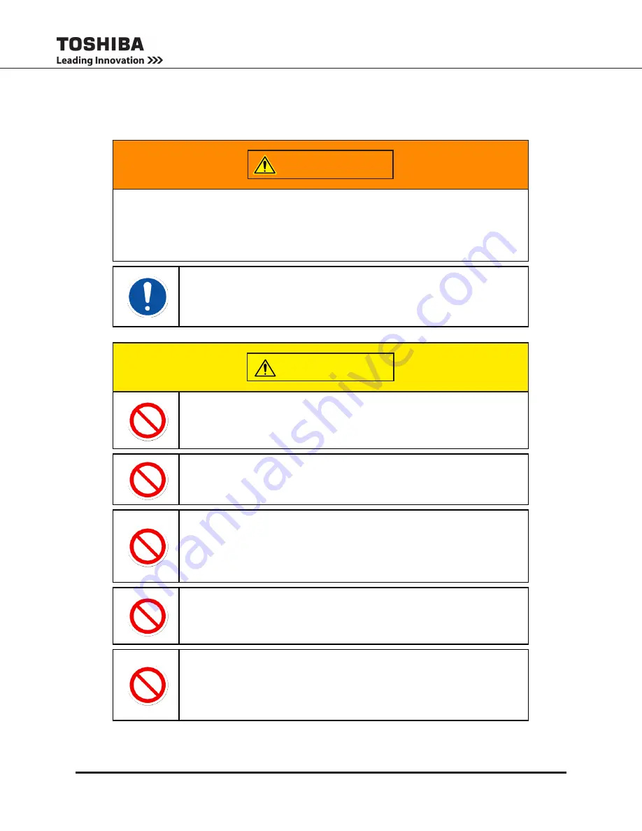 Toshiba G8000 Series Installation And Operation Manual Download Page 29