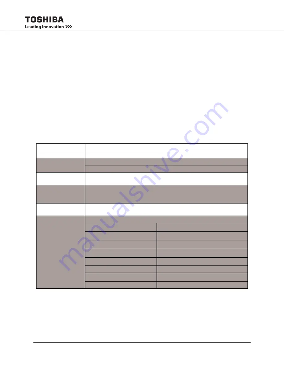 Toshiba G8000 Series Installation And Operation Manual Download Page 33