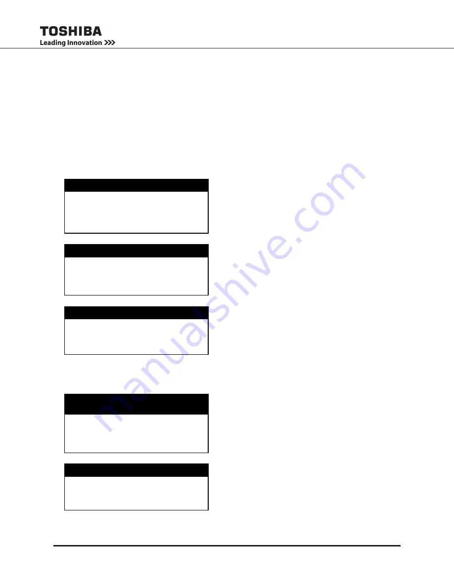 Toshiba G8000 Series Installation And Operation Manual Download Page 67