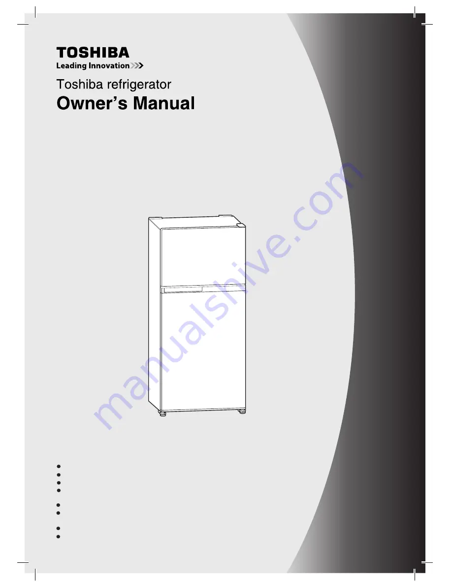 Toshiba GR-WG71MDA Owner'S Manual Download Page 1