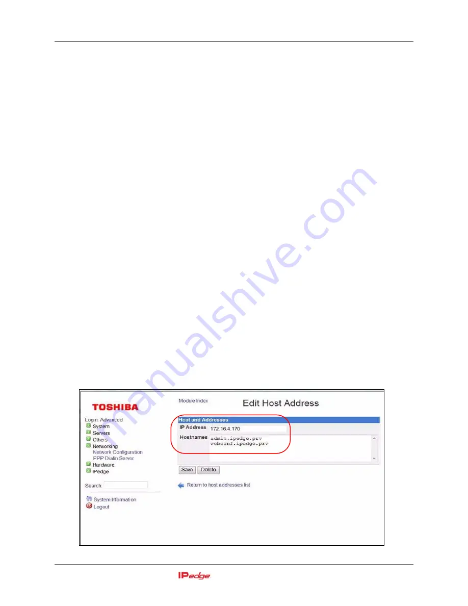 Toshiba IPedge Installation Manual Download Page 67