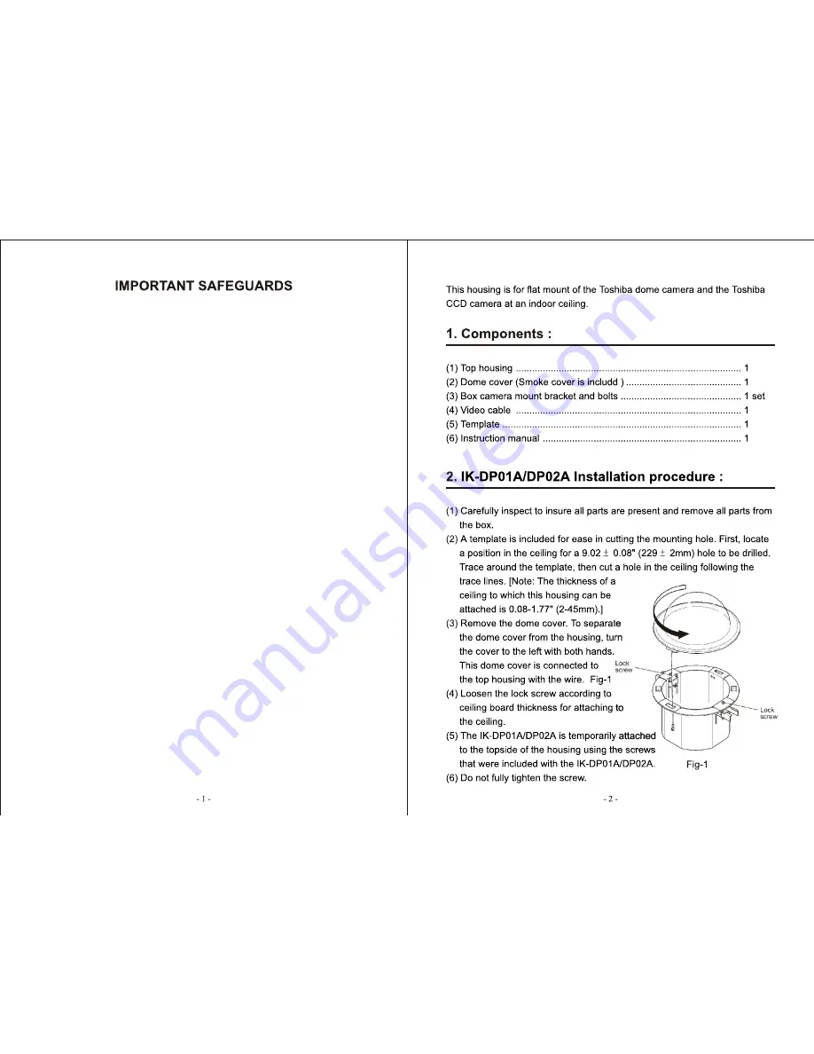 Toshiba JK-H01A Скачать руководство пользователя страница 2