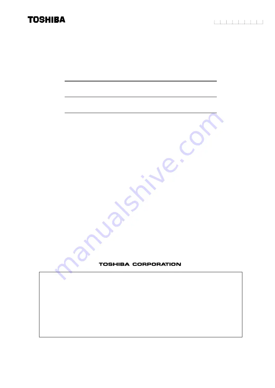 Toshiba LF516 Instruction Manual Download Page 1