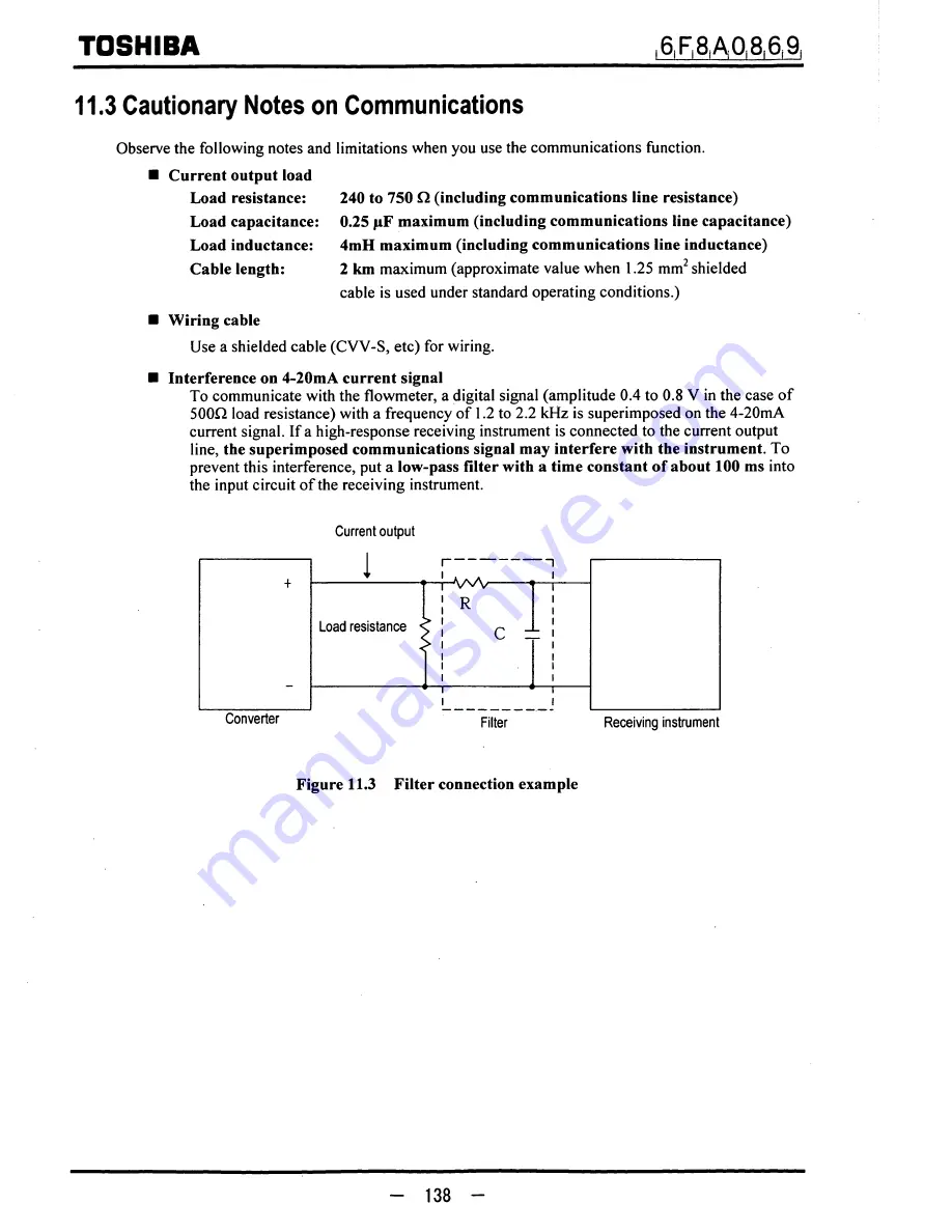 Toshiba LF600F Instruction Manual Download Page 139