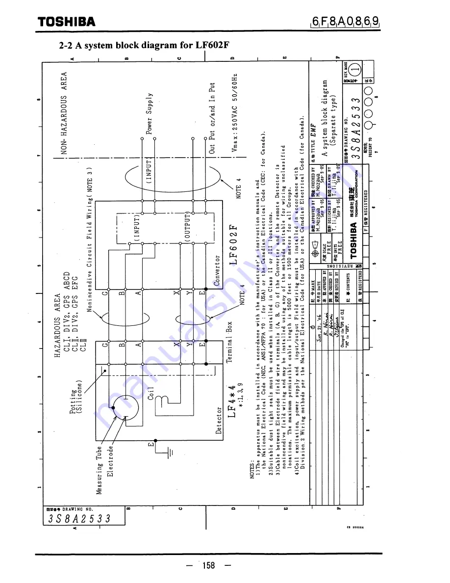 Toshiba LF600F Instruction Manual Download Page 159