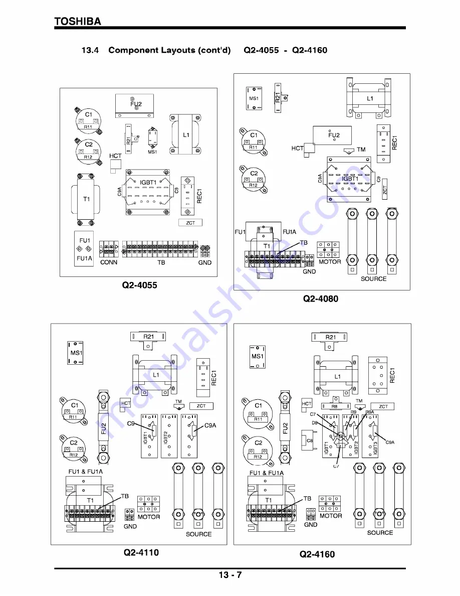 Toshiba Low Acoustical Noise Series Operation Manual Download Page 75