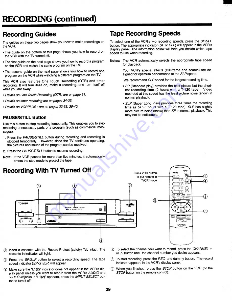 Toshiba M-472 Owner'S Manual Download Page 30