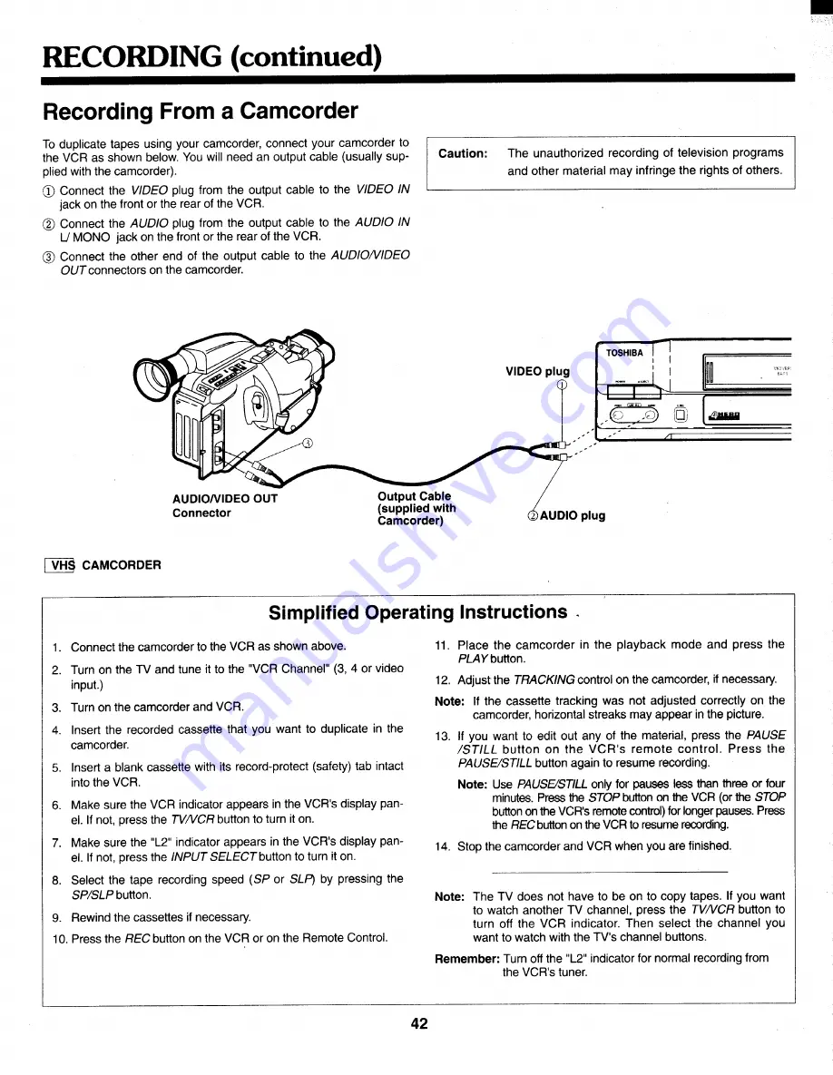 Toshiba M-472 Owner'S Manual Download Page 43