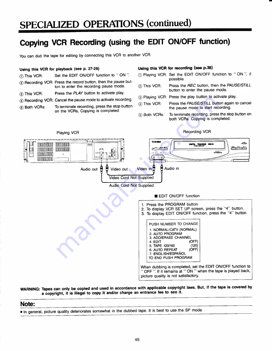 Toshiba M228 Owner'S Manual Download Page 46