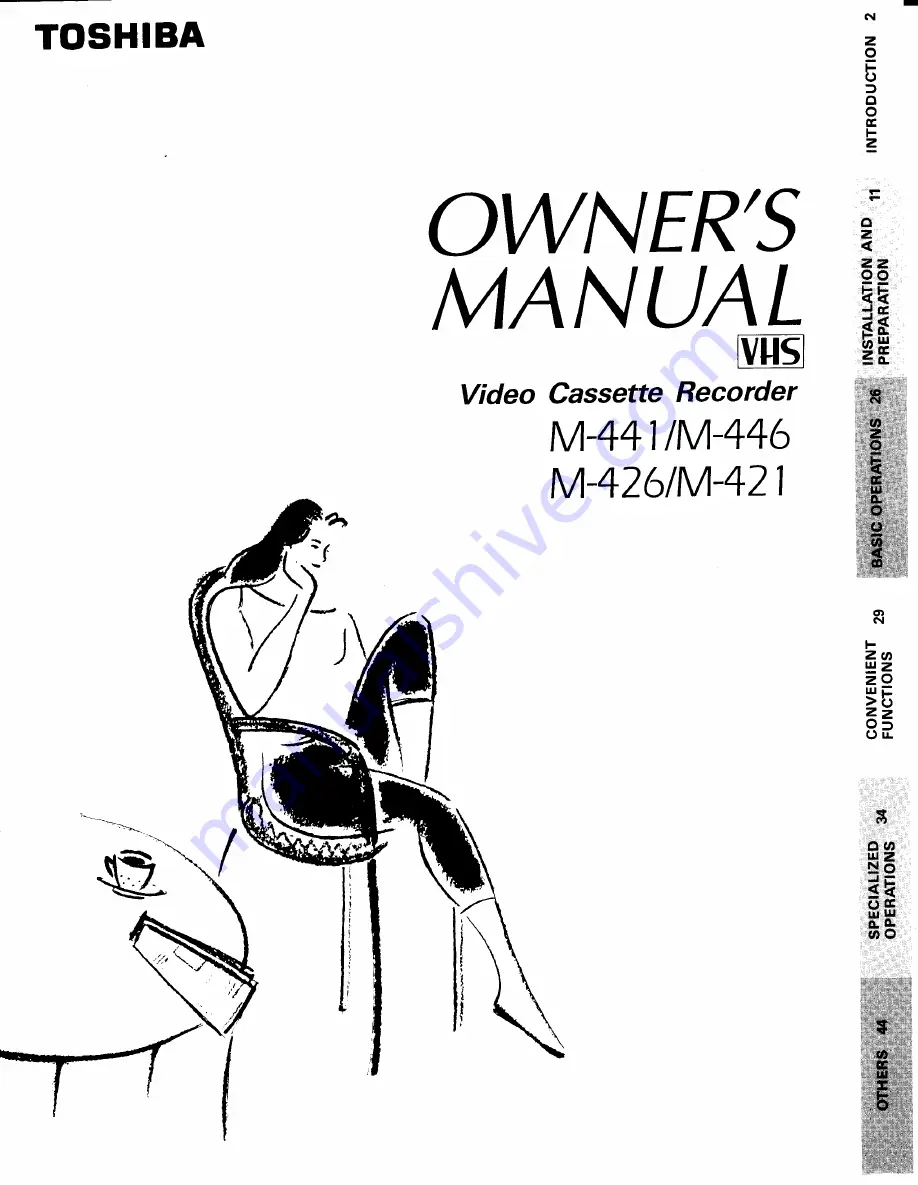 Toshiba M421 Owner'S Manual Download Page 1