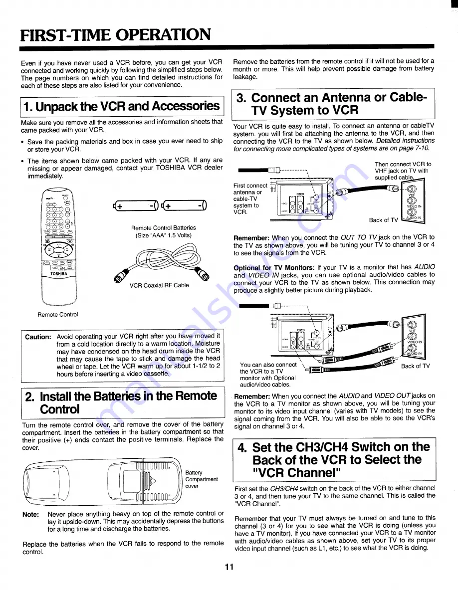 Toshiba M460 Owner'S Manual Download Page 12