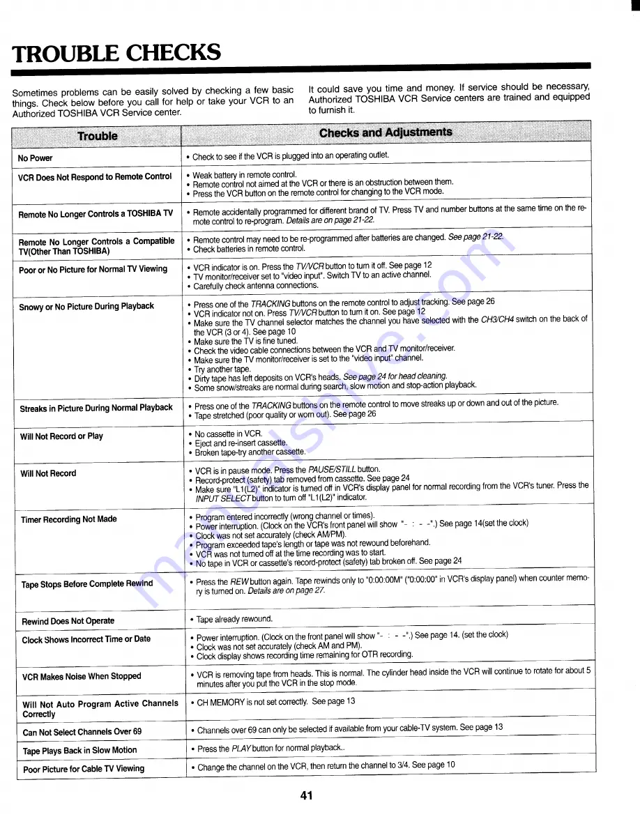 Toshiba M461 Owner'S Manual Download Page 42